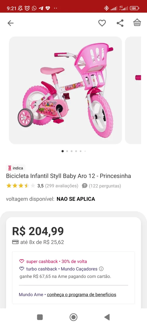 Imagem na descrição da promoção