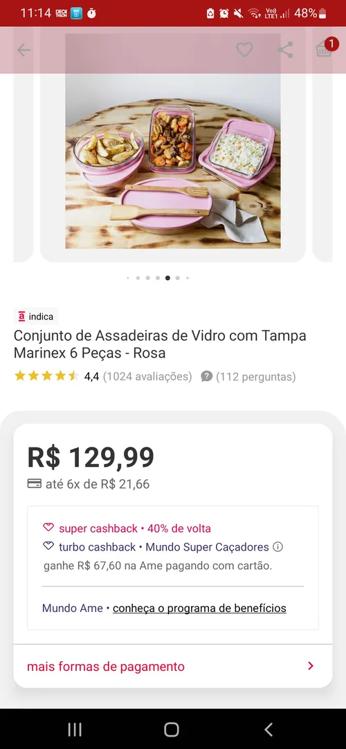 Imagem na descrição da promoção