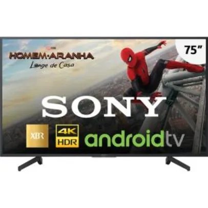 Smart TV LED 75" Sony AndroidTV XBR-75X805G UHD 4K | R$6.999