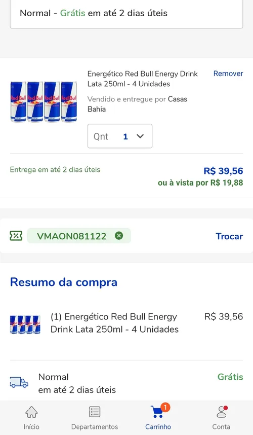 Imagem na descrição da promoção