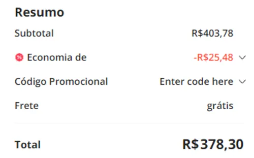 Imagem na descrição da promoção