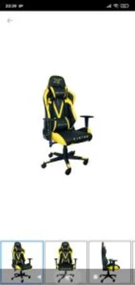 Cadeira Gamer XT Racer Reclinável Preto e Amarelo - Viking Series XTR-011 R$919