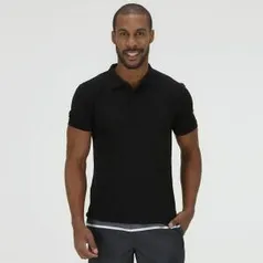 [APP] Camisa Polo Oxer Básica Terry Preta - Masculina R$ 30