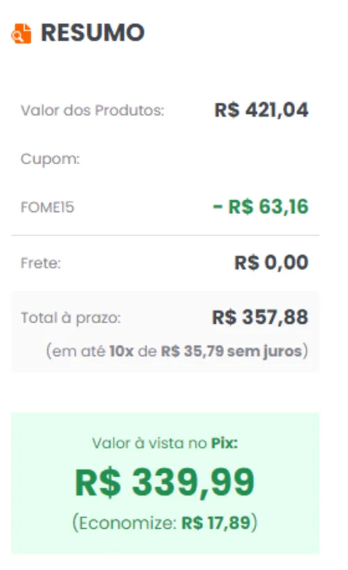 Imagem na descrição da promoção