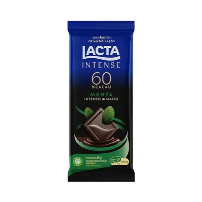 Chocolate Lacta Intense Meio Amargo 85g - R$5,99 a partir 2ª unidade