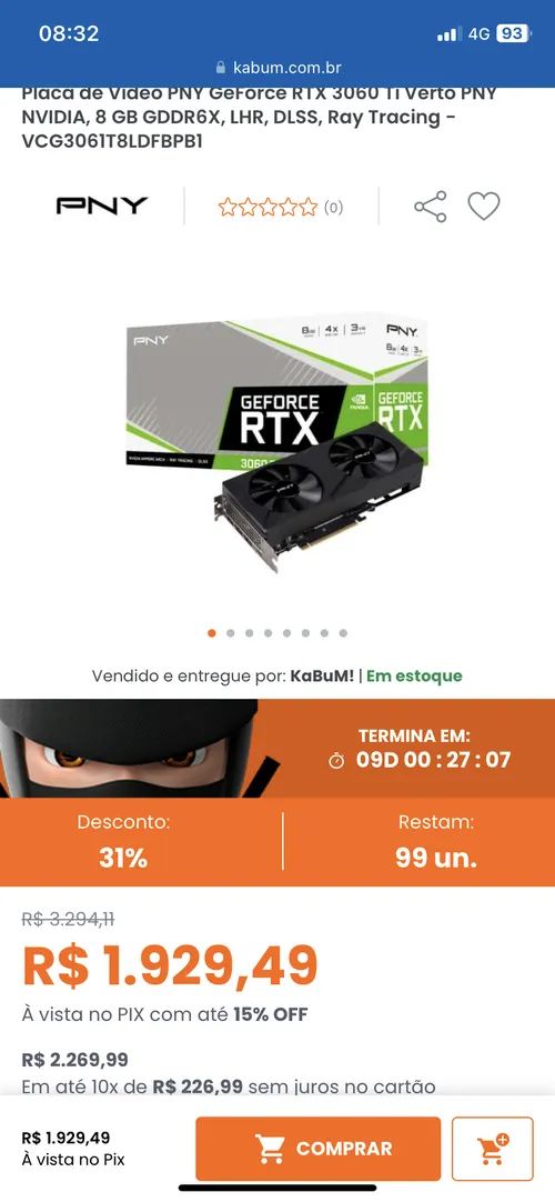 Imagem na descrição da promoção