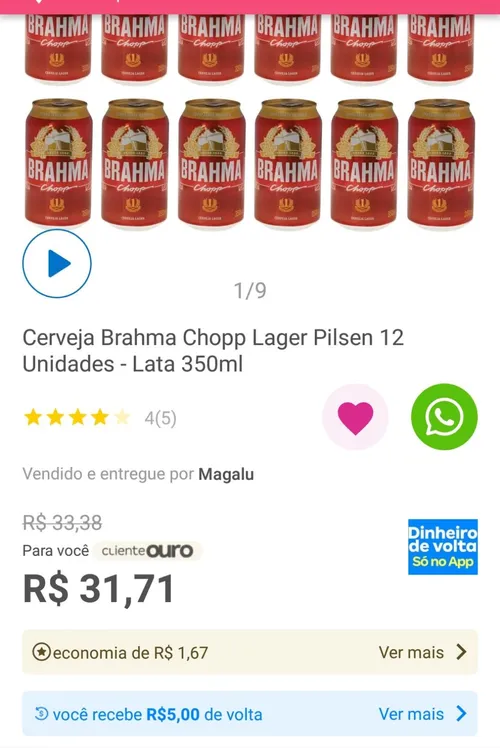 Imagem na descrição da promoção