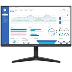 Monitor AOC 21.5” Full HD Widescreen com bordas finas, 75Hz, Antirreflexivo, Adaptive-Sync