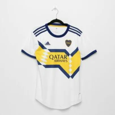 Camisa Boca Juniors Away 20/21 s/n° Torcedor Adidas Feminina - Branco e Azul