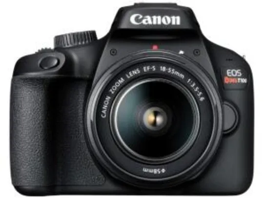 [Clube Da Lu + APP] Câmera Digital Canon Semiprofissional - EOS Rebel T100 | R$1.171