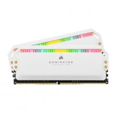 Memória DDR4 Corsair Dominator Platinum RGB, White, 32GB (2x16GB), 3200MHz, CMT32GX4M2E3200C16W