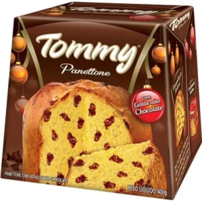 Panettone Gotas de Chocolate 400g - Tommy por R$ 4