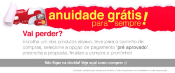 Cartão Americanas Com Anuidade Grátis Para Sempre! (Verificar E-mail)