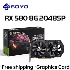 [Imposto Incluso] Placa de Vídeo Soyo RX 580 8GB