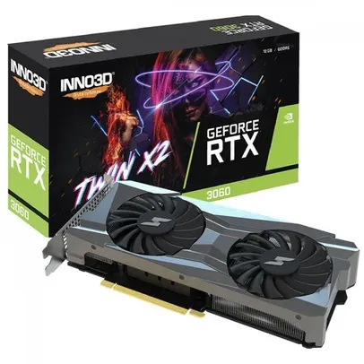 Placa de Vídeo INNO3D SuperFrame  RTX 3060 TWIN X2, 12GB