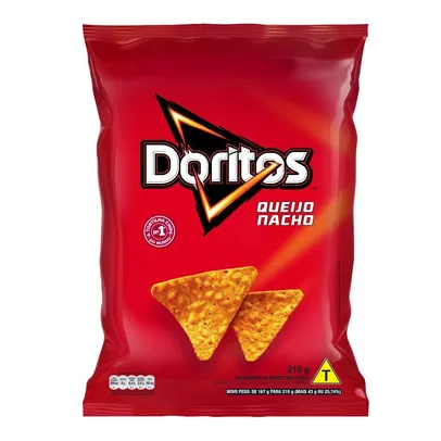 (Levando 9/Regional) Salgadinho De Milho Queijo Nacho Doritos Pacote 210g