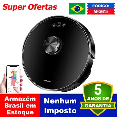 [ Brasil]Robô aspirador Lilin XR500 de pó úmido e seco