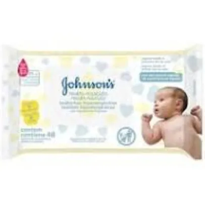 [9 unidades] Lenço Umedecido Johnson's Baby Recém-Nascido Sem Fragrância 48 Unidades | R$ 7 cada