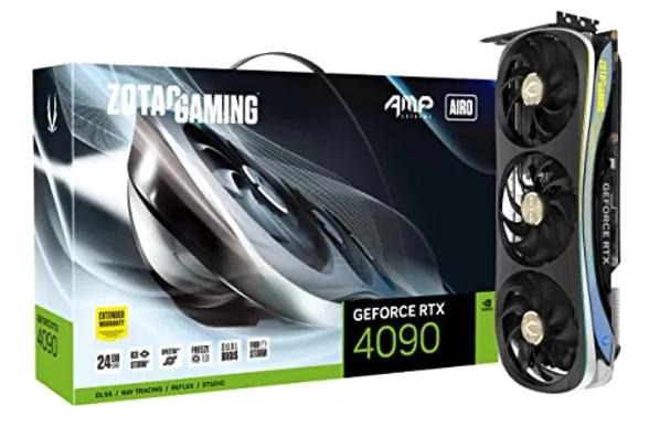 ZOTAC Placa gráfica Gaming GeForce RTX 4090 AMP Extreme AIRO 24GB GDDR6X