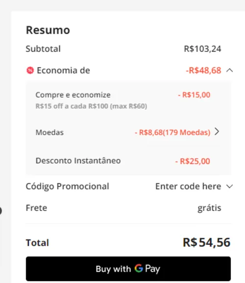 Imagem na descrição da promoção