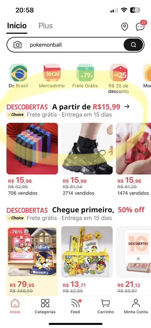 Imagem na descrição da promoção