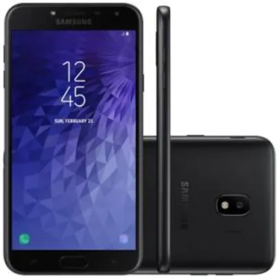 Smartphone Samsung Galaxy J4 SM-J400M, Quad Core, Android 8.0,Tela 5.5, 32GB, 13MP, Dual Chip, Desbl - Preto - R$ 599,90