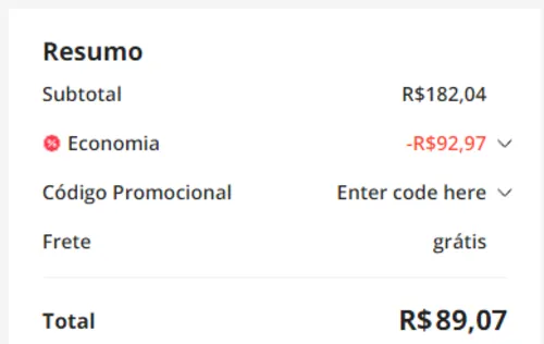 Imagem na descrição da promoção