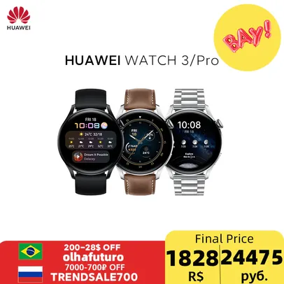 Smartwatch HUAWEI Watch 3 com eSIM