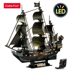 Cubicfun led 3d puzzles quebra-cabeças brinquedo para adultos