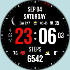 WIN Super InfMod M: watch face