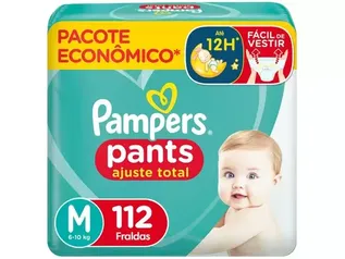 Fralda Calça Pampers Pants Ajuste Total M 112un