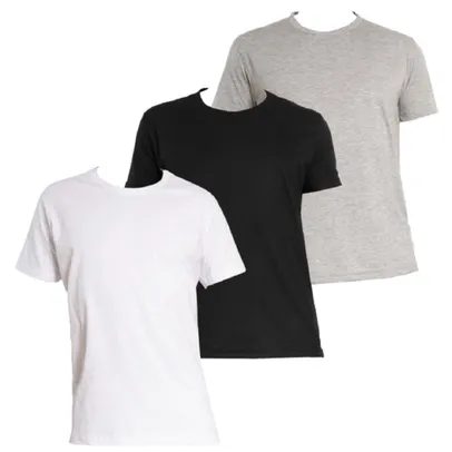 [AME R$ 31] Kit com 3 camisetas Básicas Masculinas 100% Algodão Luau