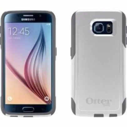 Capa Dupla Proteção Otterbox Commuter Original Para Samsung Galaxy S6 Com Película - Branca por R$ 10