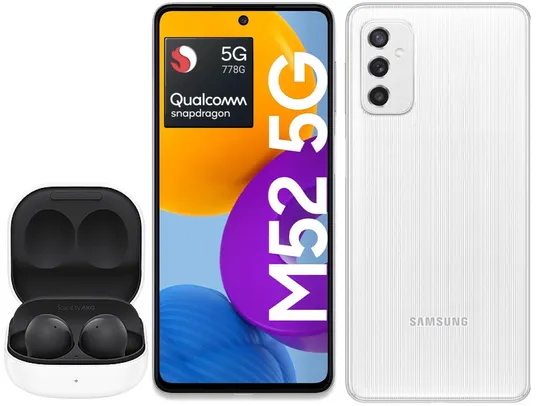 [LANÇAMENTO] Smartphone Samsung Galaxy M52 5G 128GB + Galaxy Buds2