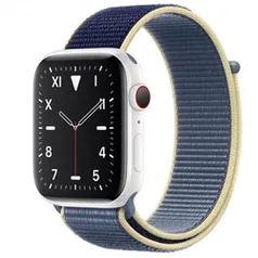 [AME SC R$ 2.275] Apple Watch S5 40mm Gps + Cel - Caixa Cerâmica e Pulseira Loop Esportiva Azul