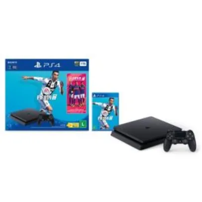 Playstation 4 Slim 1TB Sony 1 Controle - com 1 Jogo - R$1899 a vista no Boleto