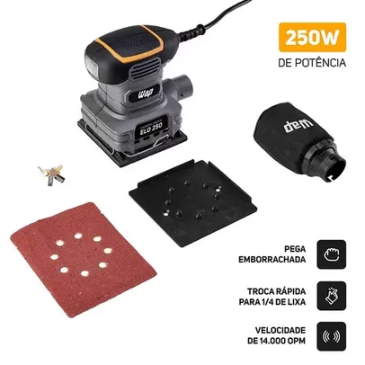 Lixadeira Orbital Wap Elo 250 Ergonômica 250 W 14000 OPM (220v)