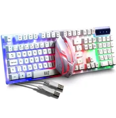 [MAGALUPAY] Kit GAMER Teclado E Mouse Com Led Rgb Haiz Hz400 | R$87