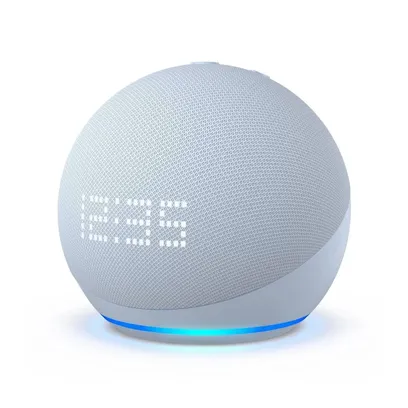 Foto do produto Echo Dot 5a Geração Amazon Alexa Com Relógio - Azul