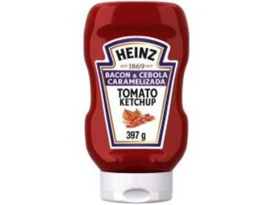 [APP + CLIENTE OURO] Ketchup Bacon & Cebola Caramelizada Heinz 397g - R$ 5,64