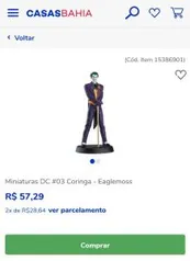 Miniaturas DC #03 Coringa - Eaglemoss | R$57