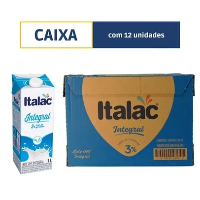 Caixa Leite Longa Vida Integral ITALAC 12 un