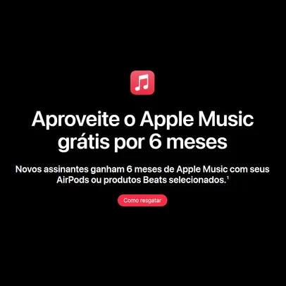 6 meses grátis de Apple Music para donos de fones Apple