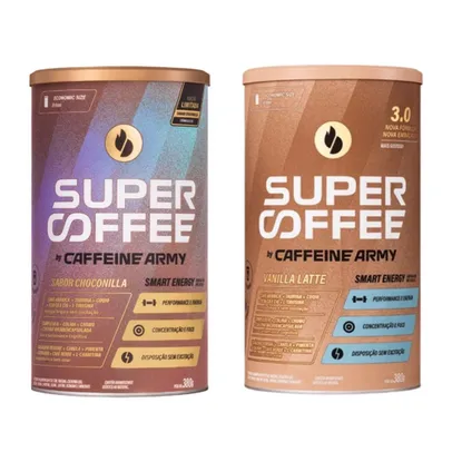 Kit 2 Supercoffee 3.0 Caffeinee Army 380g