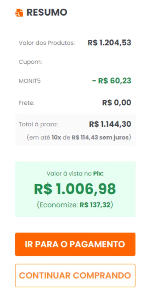 Imagem na descrição da promoção