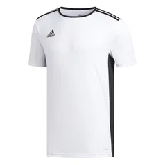 Camiseta Adidas Entrada 18 Masculina - Branco+Preto | R$50