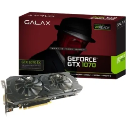 Placa de Vídeo Galax GeForce GTX 1070 EX 8GB  - R$ 1.773,93