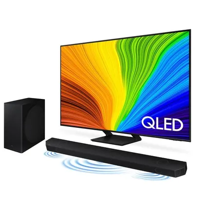 Combo Samsung Smart TV 65 polegadas QLED 4K 65Q70D 2024 + Soundbar HW-Q800D