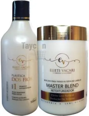 Kit Botox Master Blend Sem Formol + Shampoo Antirresíduos Elieti Vacari | R$131