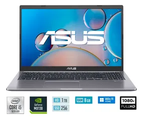 Notebook ASUS X515JF-EJ361W com Core i5, GeForce MX130 e 256GB  SSD + 1TB HD